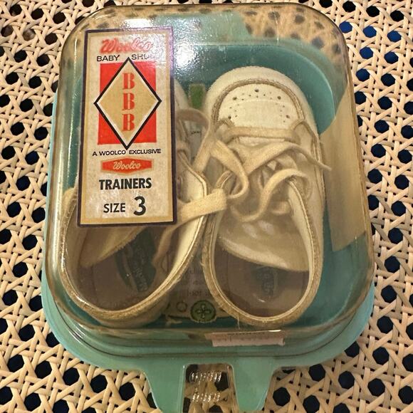 VTG Woolco BBB Trainer Walker Baby Shoes size 3 with Original Box. Made in USA. - Picture 3 of 13